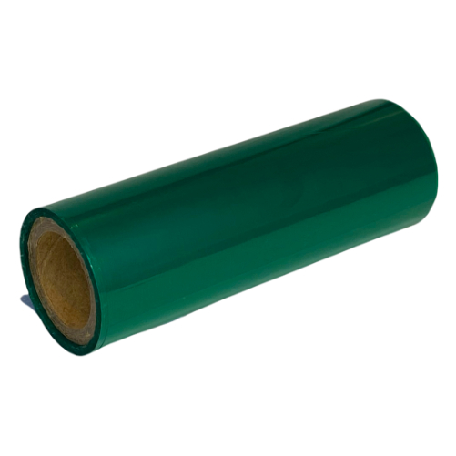 16 tasmy termotransferowe kolorowe zielone 110mm 74mb 1cal OUT
