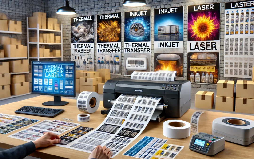 Porównanie różnych technologii druku etykiet – kiedy wybrać druk termotransferowy?